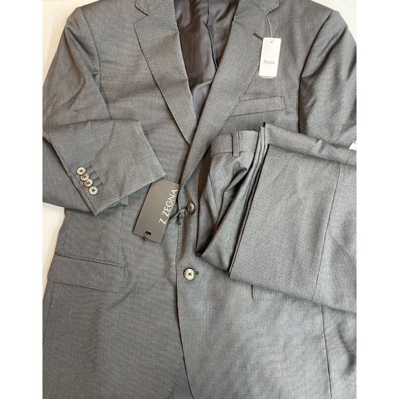 Z Zegna 2-Piece Stripe Wool Slim Suit  8-56R 1700$ - Picture 4 of 11